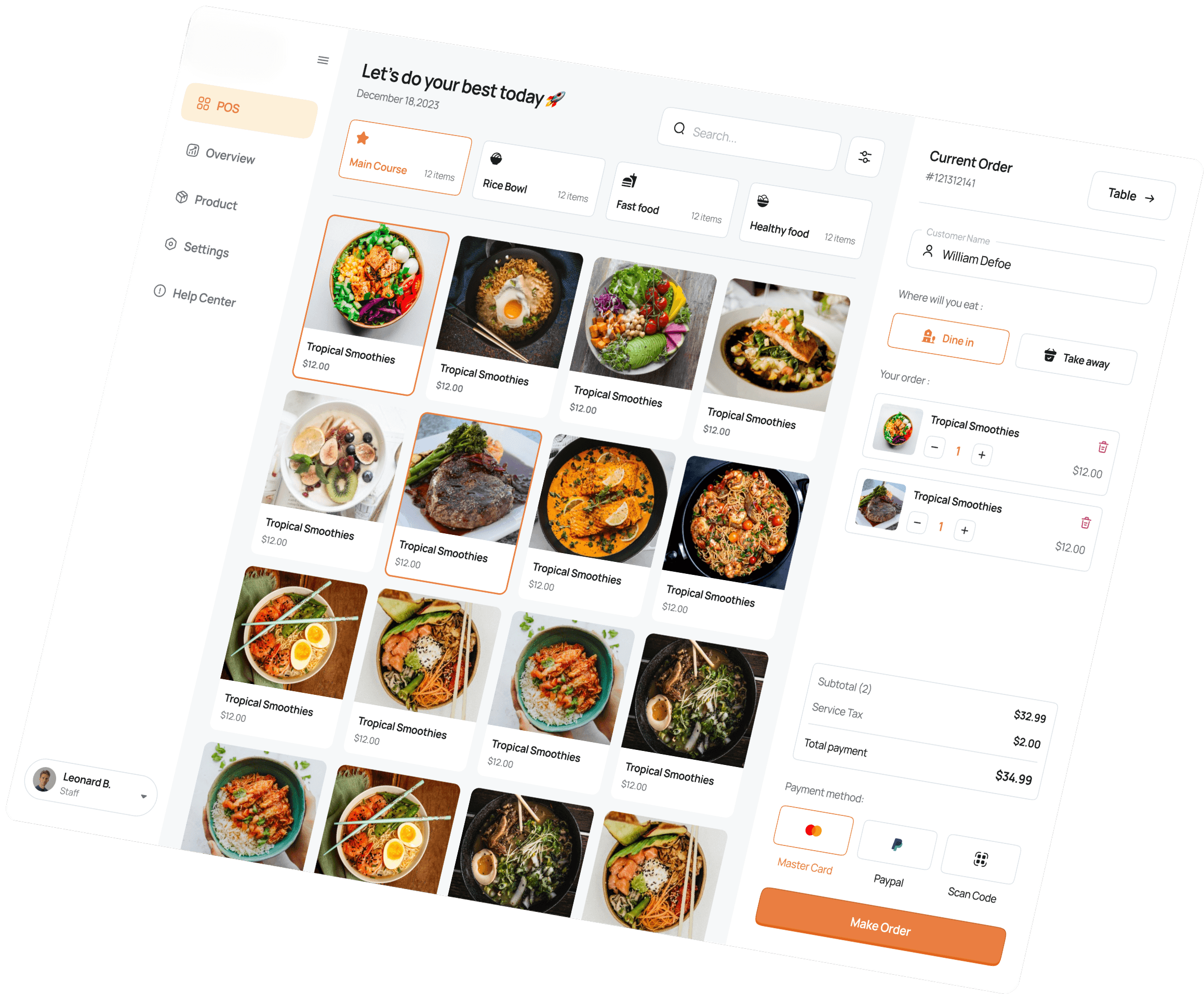 SoftCode POS dashboard